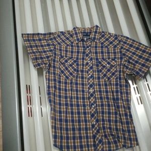 Men's wrangler button up western shirt